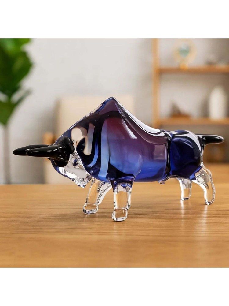 Smokey Cocktail Crystal Bull Accent - Blue-image-41