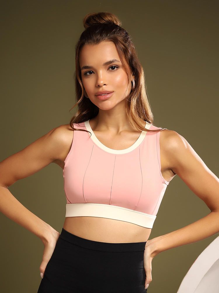 BRACHY Women Light Pink 360 Degree Full Coverage High Impact Workout Full Sports Bra.-picture-17