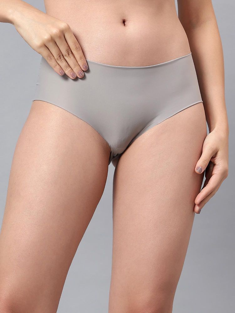 La Intimo Low Rise Women Hipster Grey-image-3
