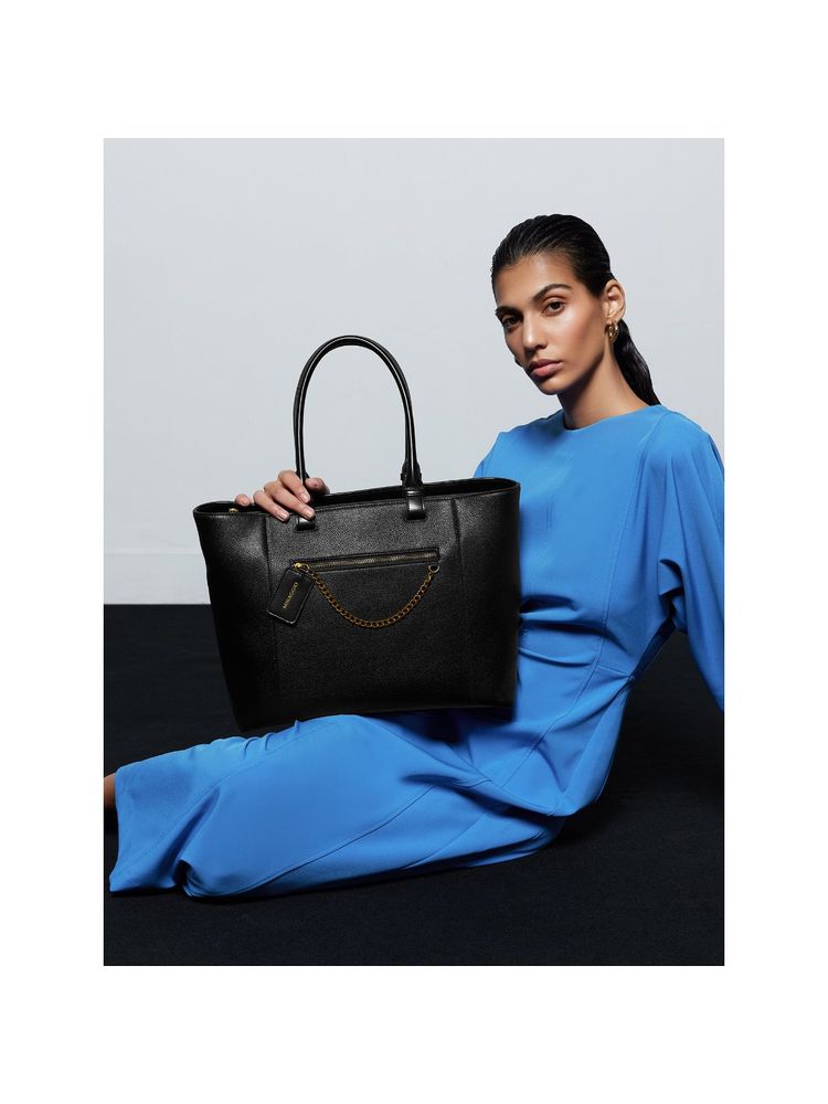 MIRAGGIO Black Kris Medium Tote Bag-picture-18