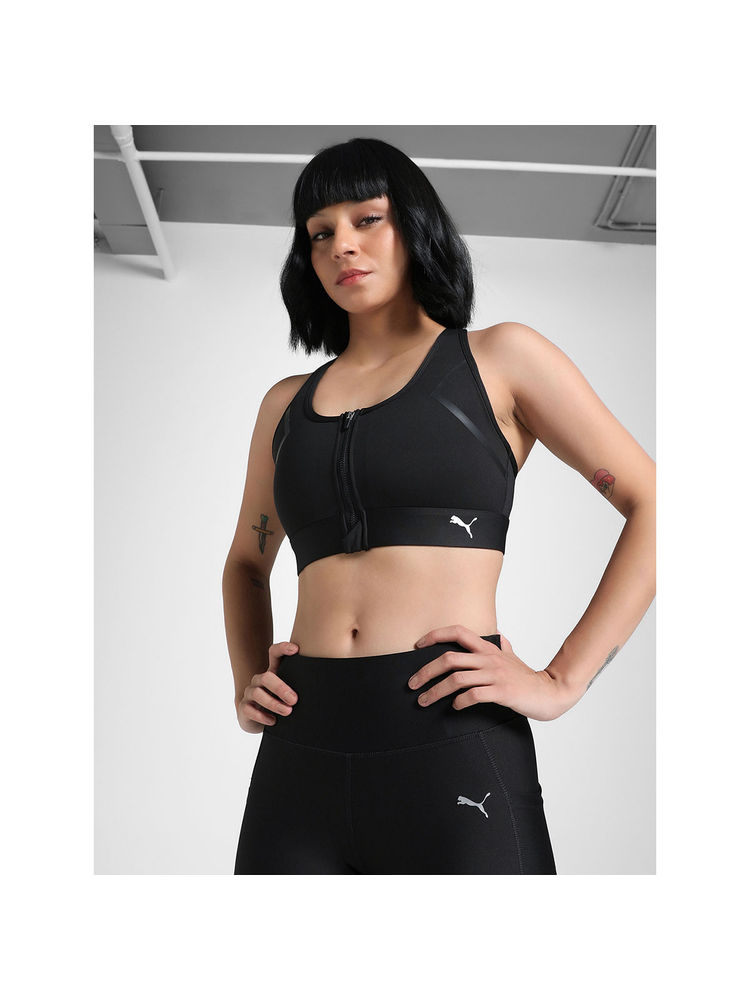 Puma Front Zip Womens Bra Black-picture-14