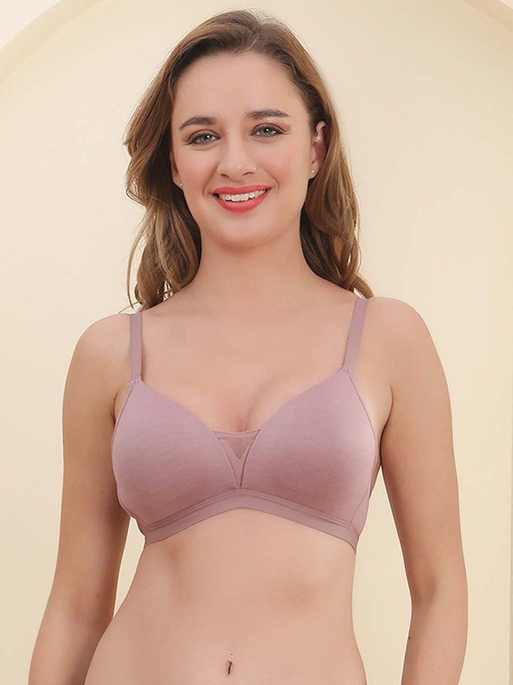 PrettyCat Women's Lightly Padded Non-Wire T-Shirt Bra - Pink-picture-18