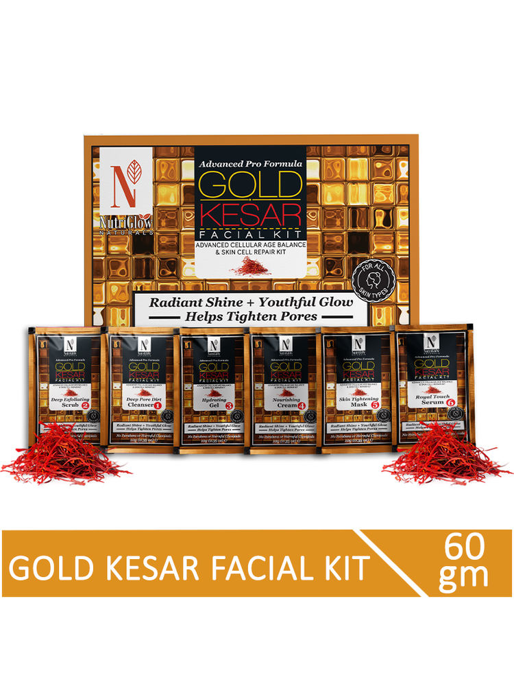 NutriGlow Natural's Advanced Pro Gold Kesar Facial Kit-image-8