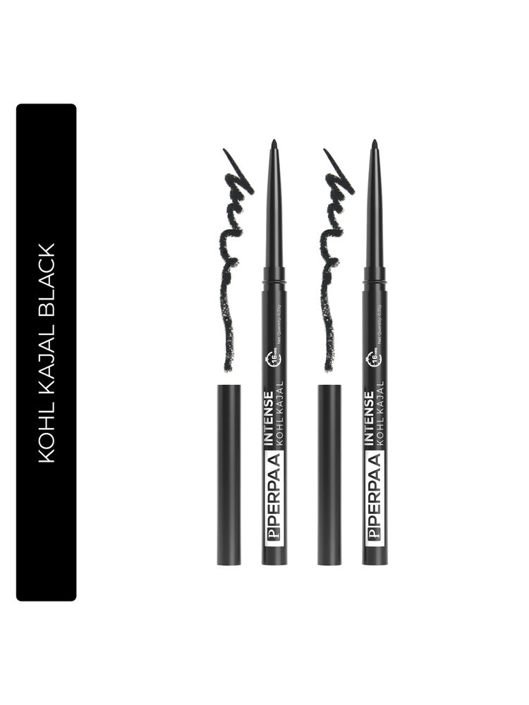 PERPAA Longwear Highly Pigmented Black Kohl Kajal Combo-image-35
