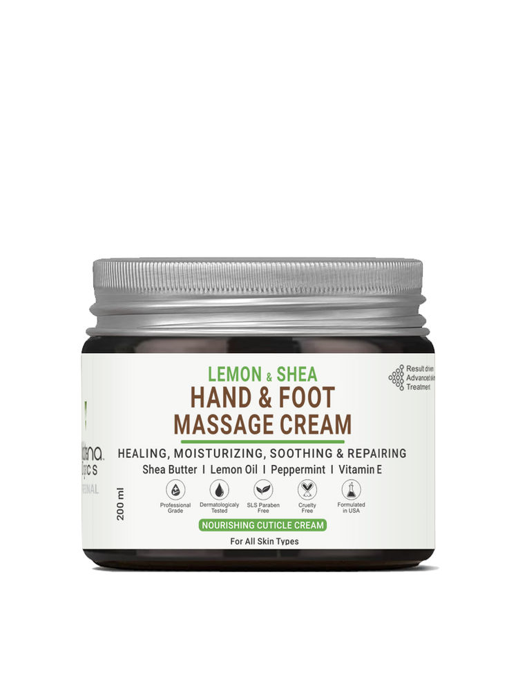 Volamena Organics Lemon & Shea Hand And Foot Whitening Massage Cream