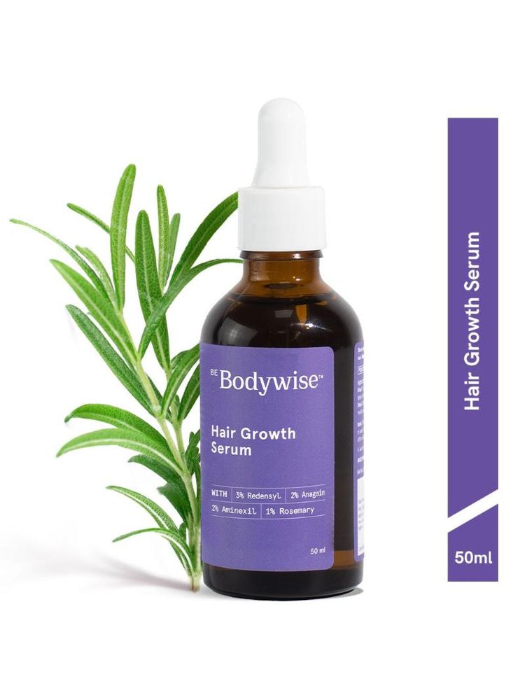 Be Bodywise Advanced Hair Growth Serum - 3% Rosemary, 3% Redensyl, 2% Aminexil - For New Hair Growth