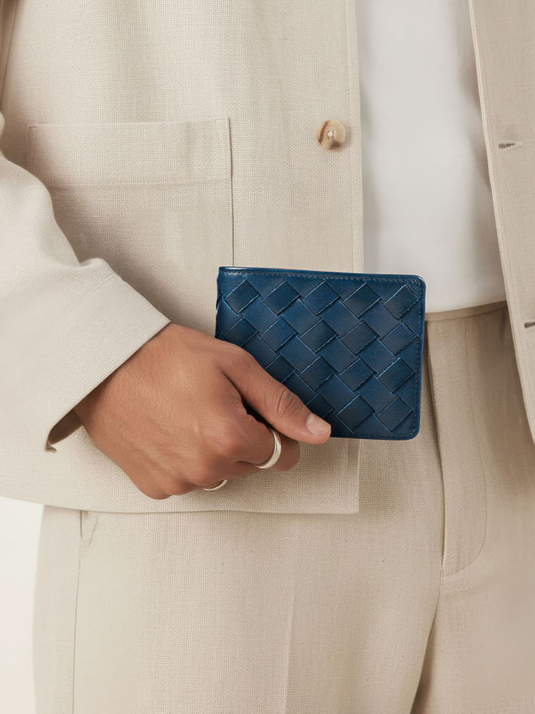 Hidesign Andover W1 Genuine Leather Womens Blue Bi Fold Wallet-picture-20