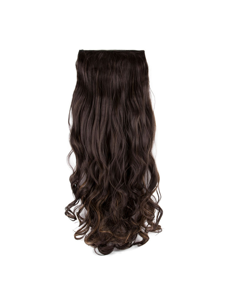 Stasia Street Clip-In 30 Inch Beach Wavy Mix-Brown Hair Extensions