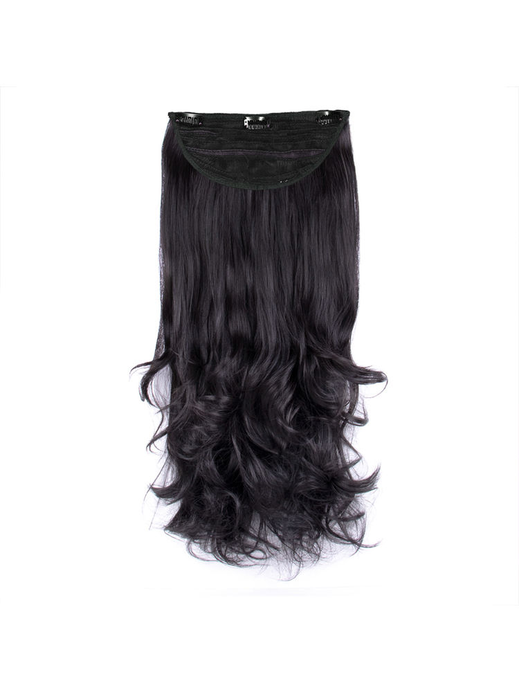 Stasia Street Clip-In 24 Inch Out Curl Natural Black Hair Extensions