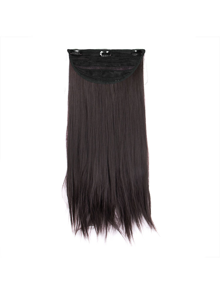 Stasia Street Clip-In 24 Inch Natural Black Straight Hair Extensions