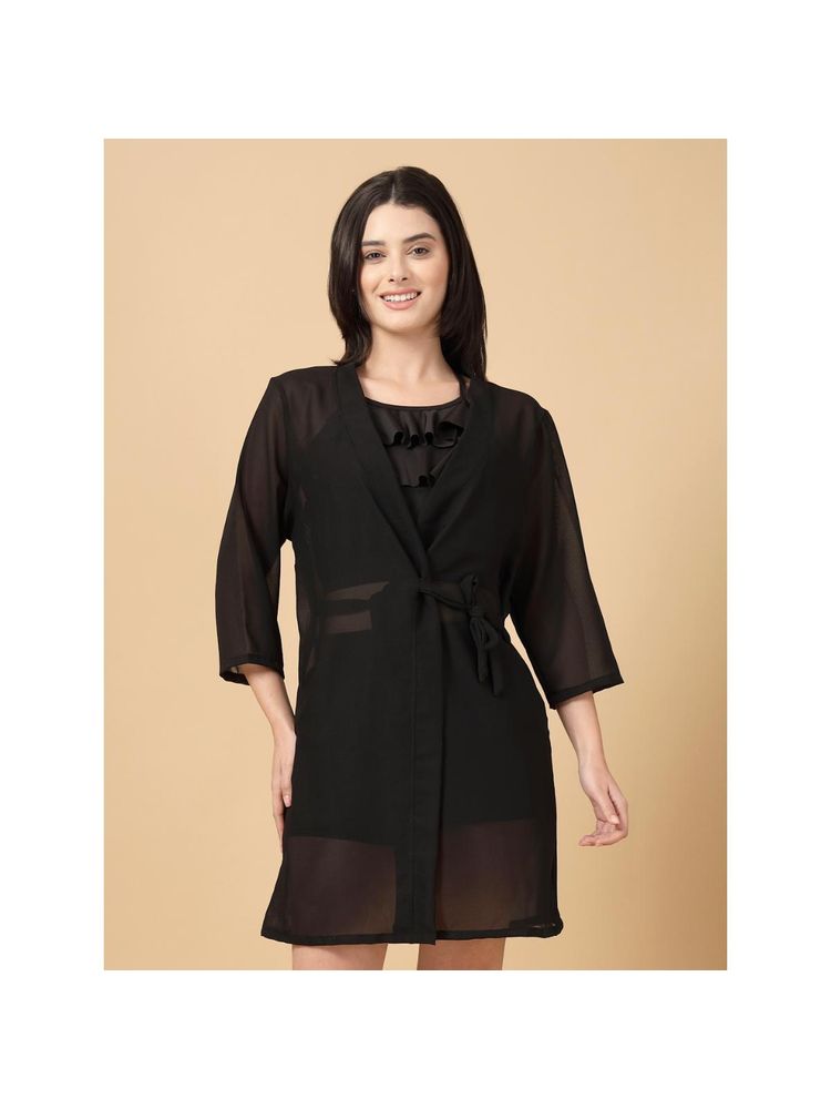 Cukoo Swimwear Black Solid cover up Sarong-picture-20