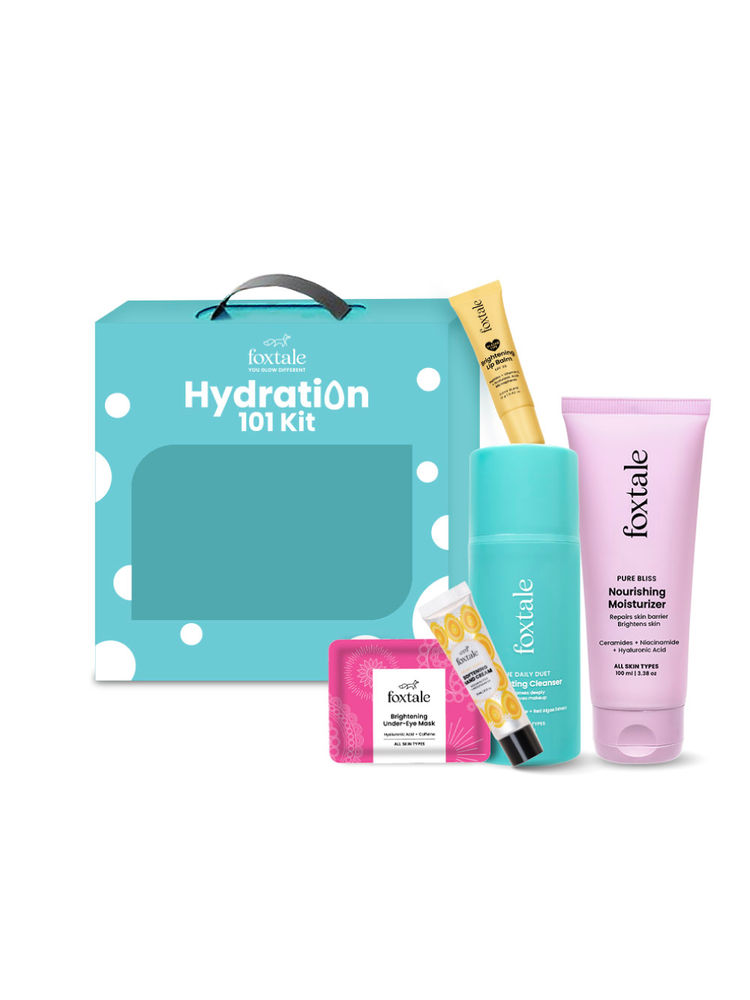 Foxtale Hydration 101 Kit – Deep Hydration & Glow For Skin, Lips & Eyes
