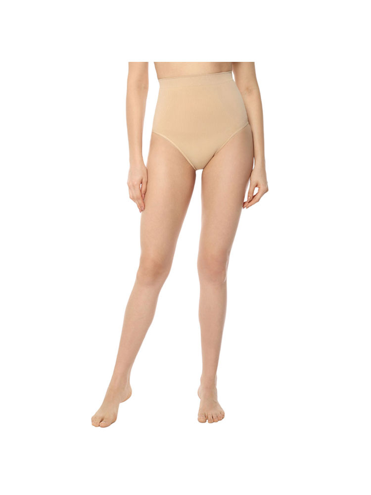 Amante Solid Full Coverage Mid Rise Seamless Waist Shaper-picture-13