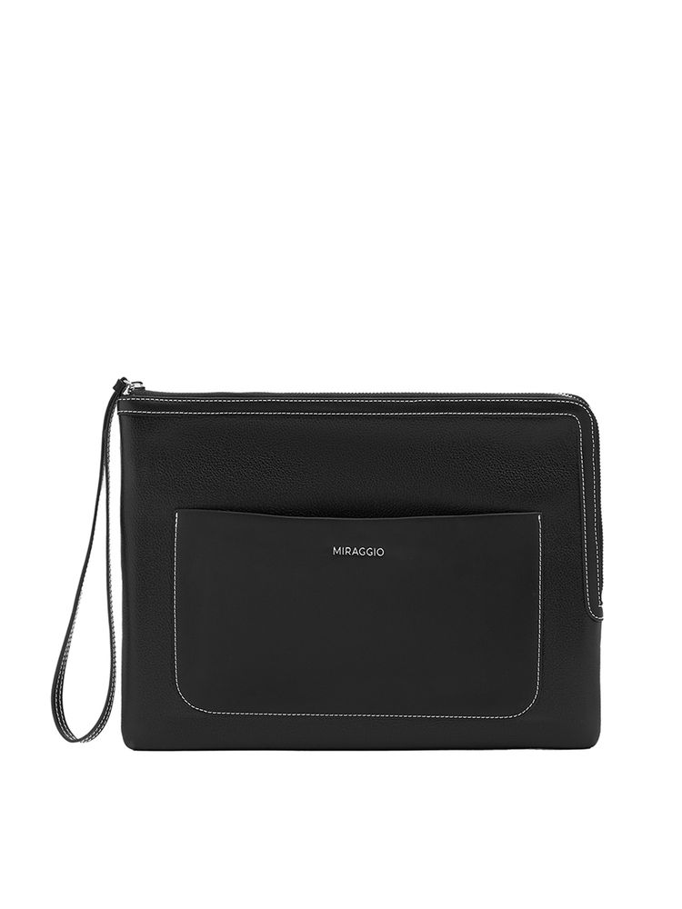 MIRAGGIO Black Alex 14 Inch Laptop Sleeve-picture-18