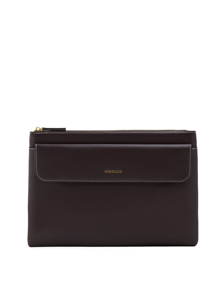 MIRAGGIO Dark Brown Axel 14 Inch Laptop Sleeve-image-37