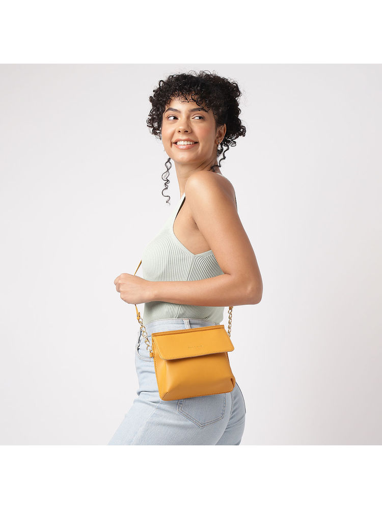 fastrack accessories Fastrack Mustard Sling Bag for Women-picture-26