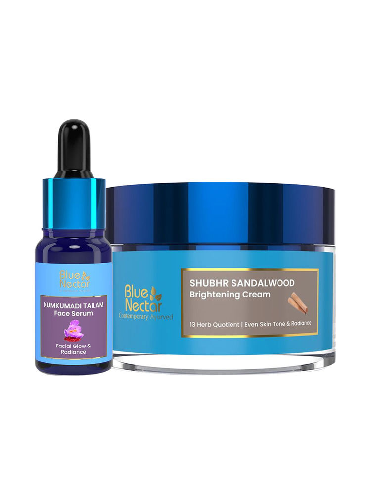 Blue Nectar Kumkumadi Serum + B&R Sandalwood Cream Combo-picture-19