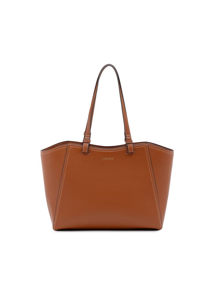 MIRAGGIO Women Tan Charlotte Tote Bag (L)-picture-10
