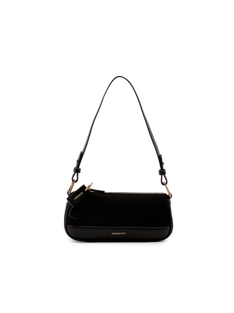 MIRAGGIO Women Black Rue Shoulder Bag (M)-picture-21