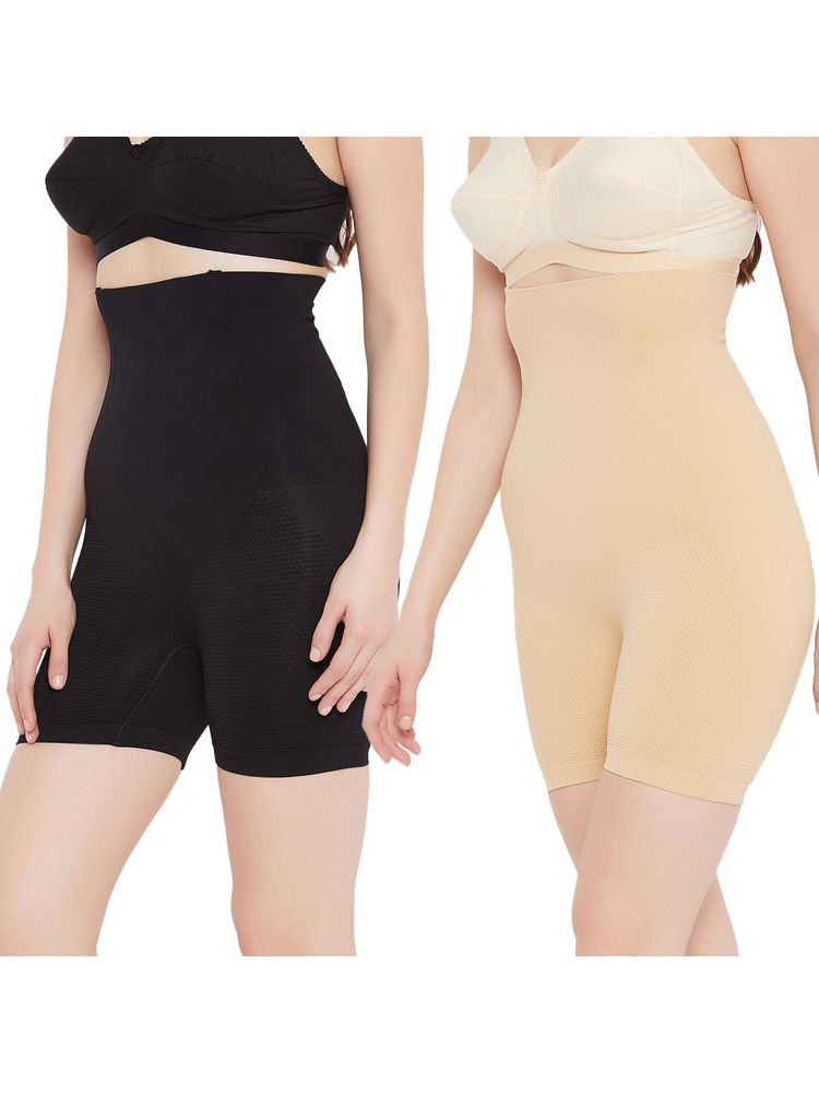 Secrets By ZeroKaata High-Waist Tummy Tucker & Thigh Shaper Multi-Color-picture-49