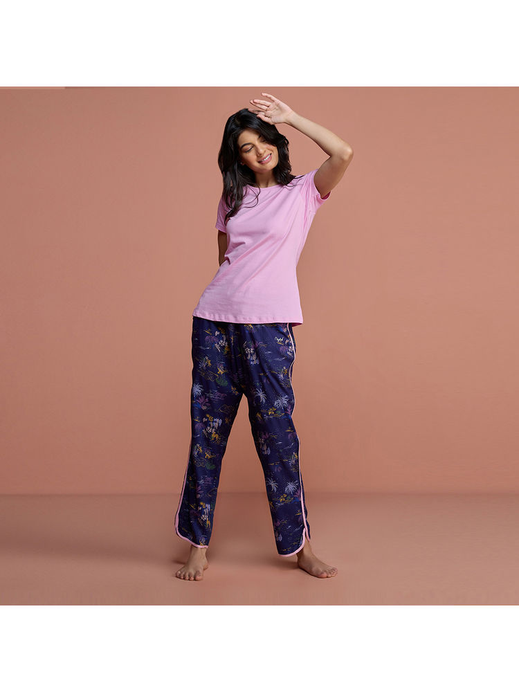 Nykd by Nykaa Sleep In Step Out Pajama - Nys130 - Jungle Blue-picture-12