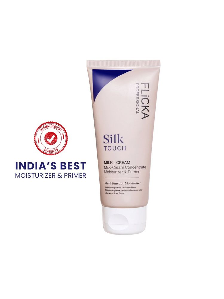 Flicka Silk Touch 3-In-1 Moisturizer Primer And Sun Care Dermatologically Tested And Minimize Pores