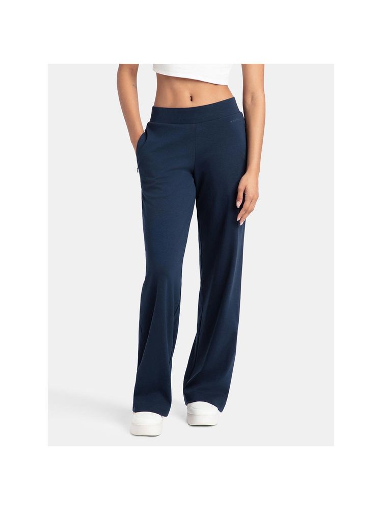 Jockey U102 Women Super Combed Cotton Rich Relaxed Fit Wide Leg Pants - Navy-picture-25