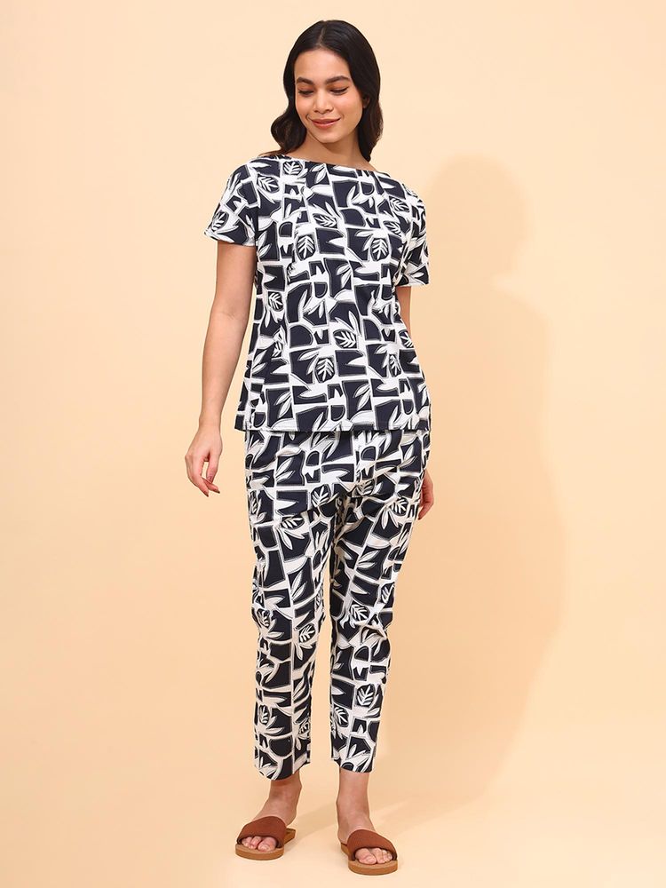 YELLOW BLOOM Midnight Wave Top with Pajama-image-41
