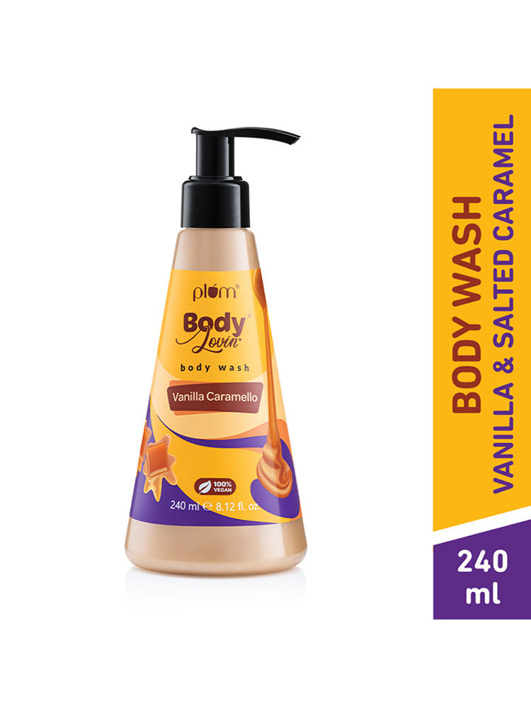 Plum Body Lovin' Vanilla Caramello Body Wash Warm Caramel SLS Free Body Wash-image-4