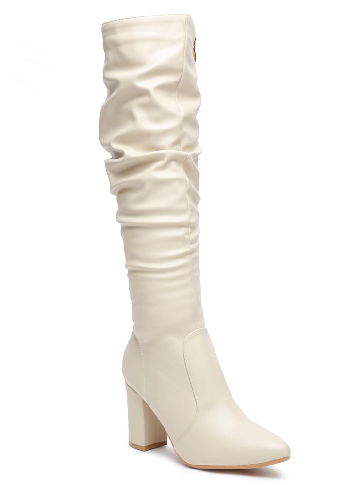 Flat n Heels Women Beige Casual Boots-picture-28