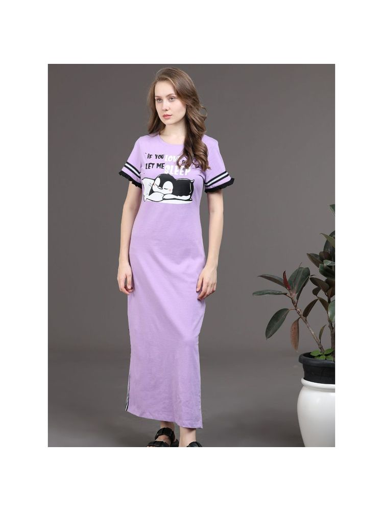 Slumber Jill Snooze Style Comfort Dress Lavender-picture-25