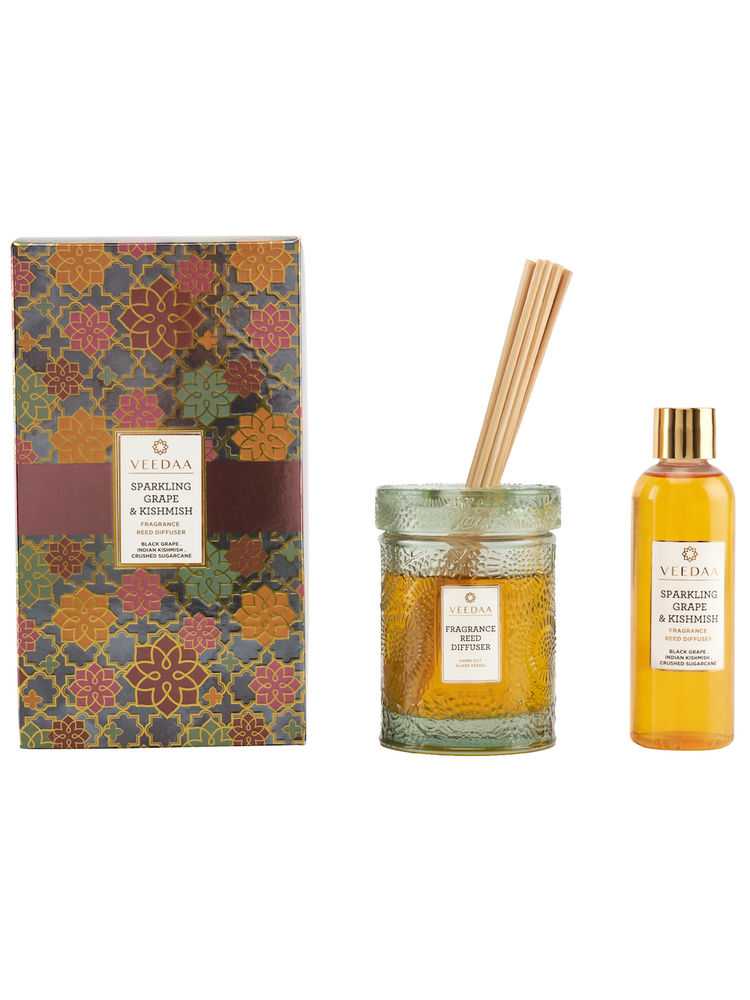 Veedaa Candles Sparkling Grape & Kishmish Reed Diffuser Set-image-19