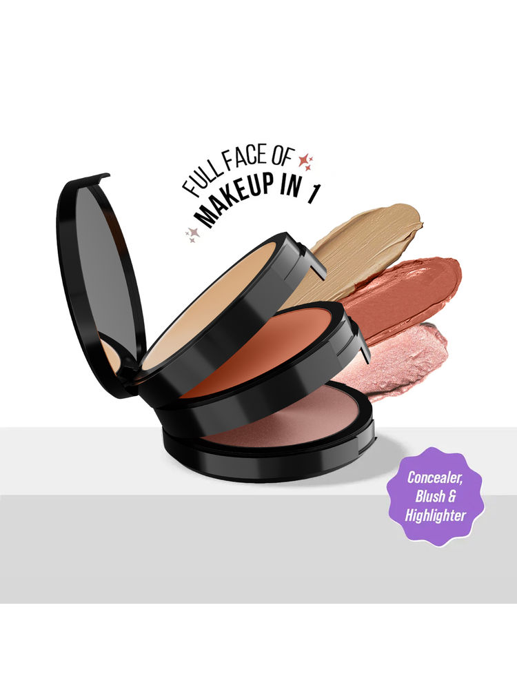 STAZE Triple Treat Stacked Face Palette With Concealer, Blush & Highlighter-picture-24