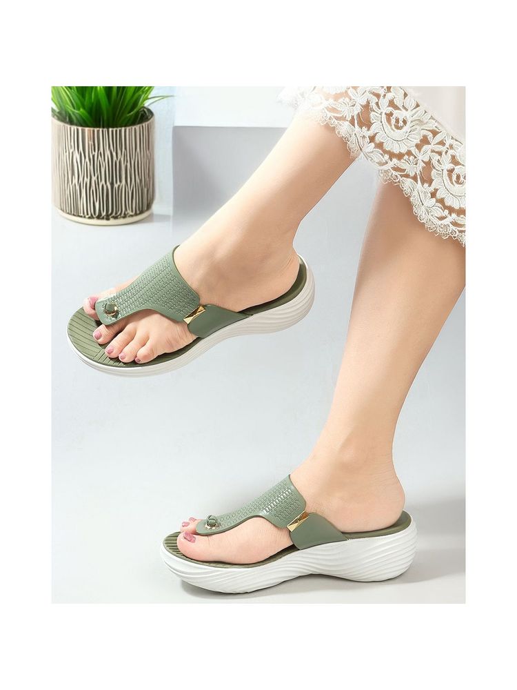 ELLE Olive Slip On Round Toe Women Sandals