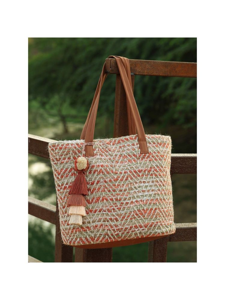 Anekaant Women Printed Multi-Color Tote Bag-image-6