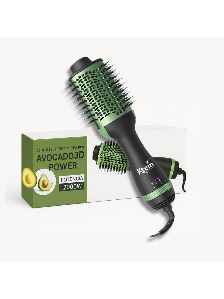 Ktein 4-in-1 Professional Hair Brush – Avocado 3D Power 2000W Ceramic Hair Styler