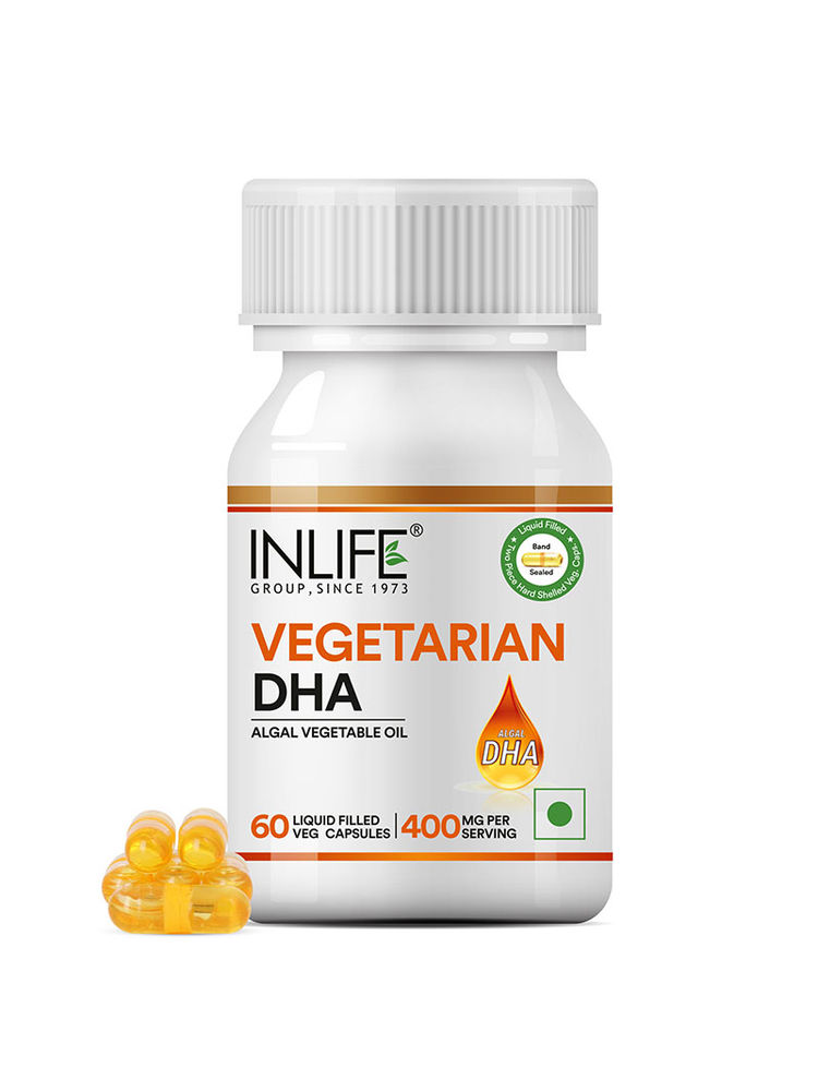 Inlife Vegetarian Omega 3 Dha Supplement Algal Oil 400 Mg Per Serving