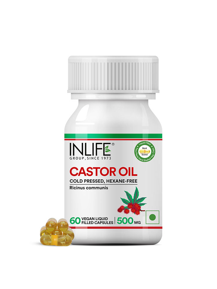 Inlife Castor Oil Supplement 500mg Capsules For Hair And Skin-picture-37