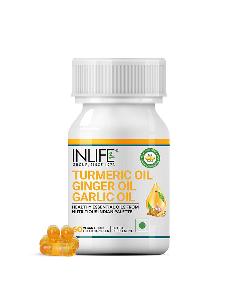 Inlife Turmeric Oil Ginger Oil Garlic Oil Capsule For Men & Women-picture-27
