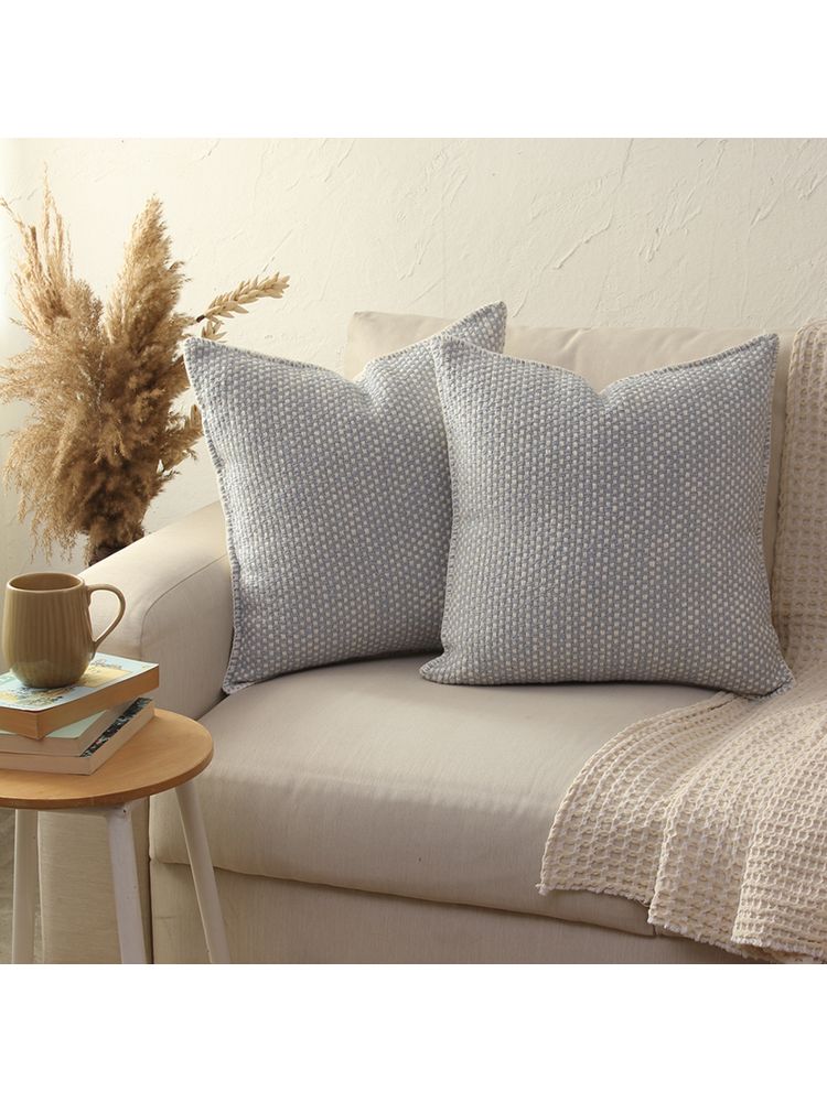 House This Cushion Cover Vindhya Light Blue-image-0
