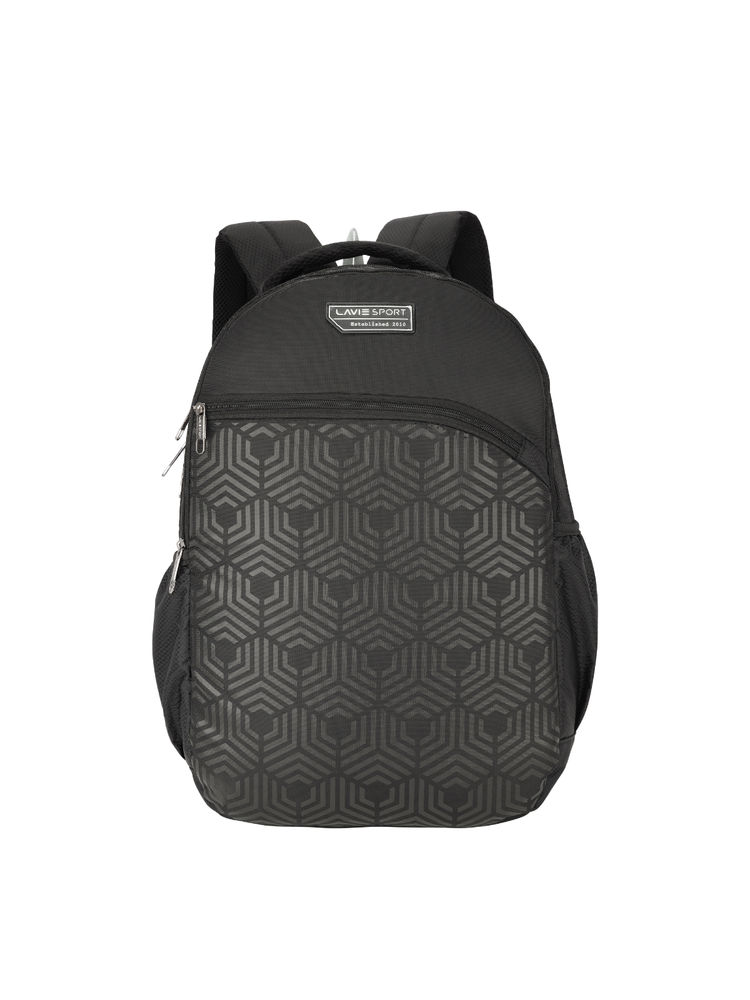 Lavie Sport Atlantis 32L Laptop Backpack For Men & Women | College Bag For Boys & Girls (Black)-picture-24
