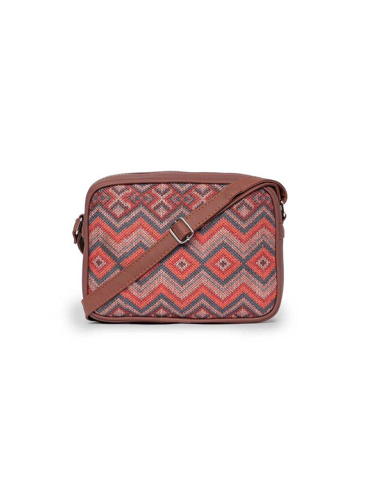 Zouk Women Multicolor Motif Printed Sling Bag-picture-18