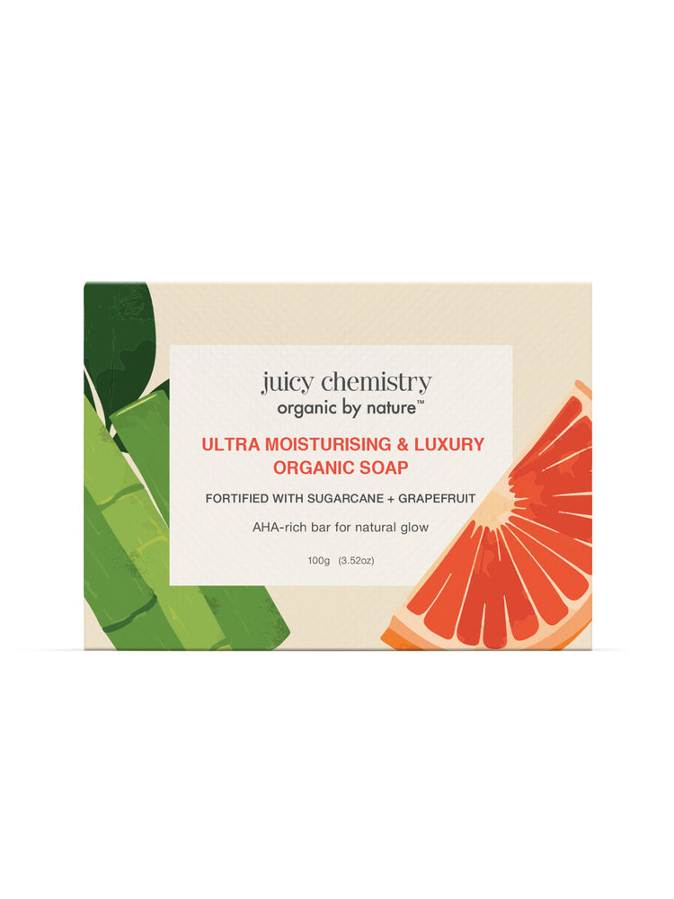 Juicy Chemistry Ultra Moisturising & Luxury Organic Soap Fortified with Sugarcane + Grapefruit-image-23
