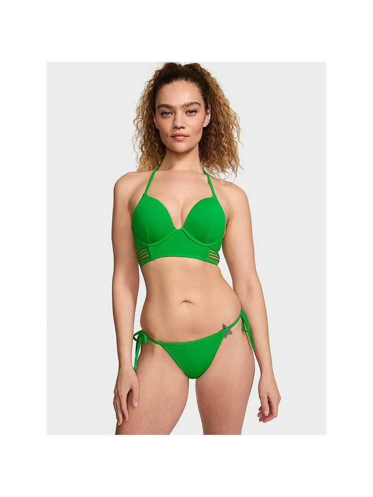 victoria's secret intimates Victoria's Secret Women Green Polyamide Bikini Top-picture-22