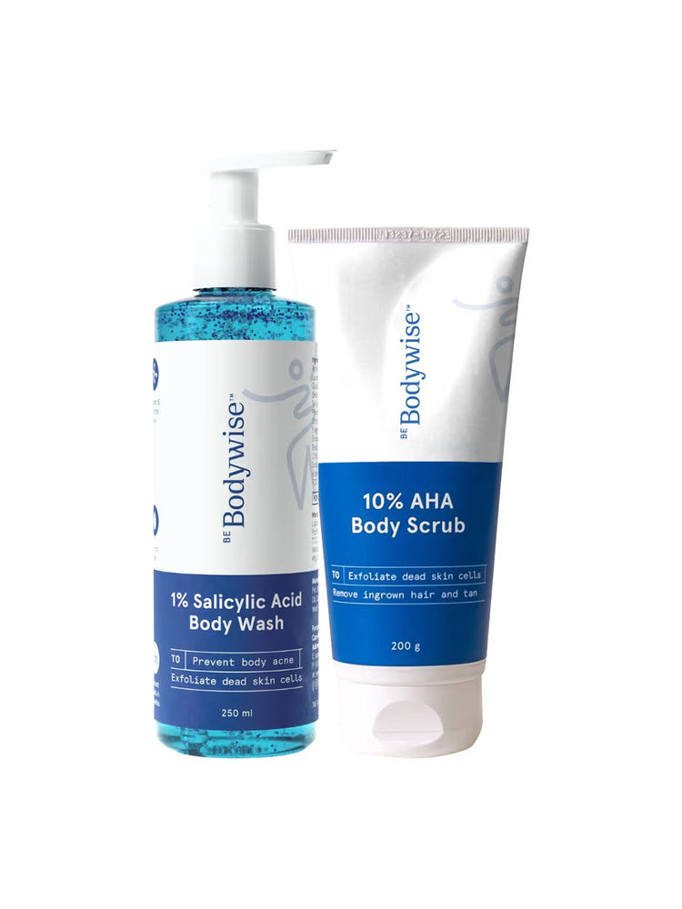 Be Bodywise 1% Salicylic Acid Body Wash and 10% AHA Body Scrub - To Treat Strawberry Skin-picture-14