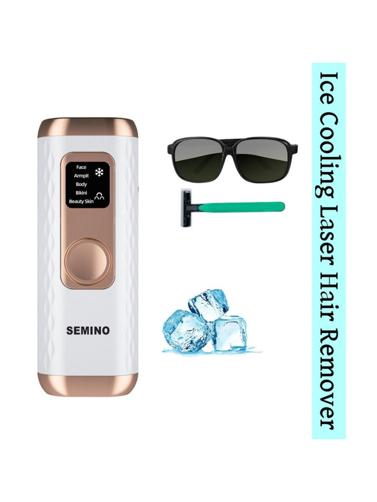 SEMINO Advanced Laser Hair Removal with Ice Cooling Technology( White or Green)