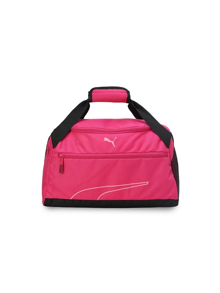 Puma Fundamentals Sports Unisex Pink Duffle Bag (S)-picture-11