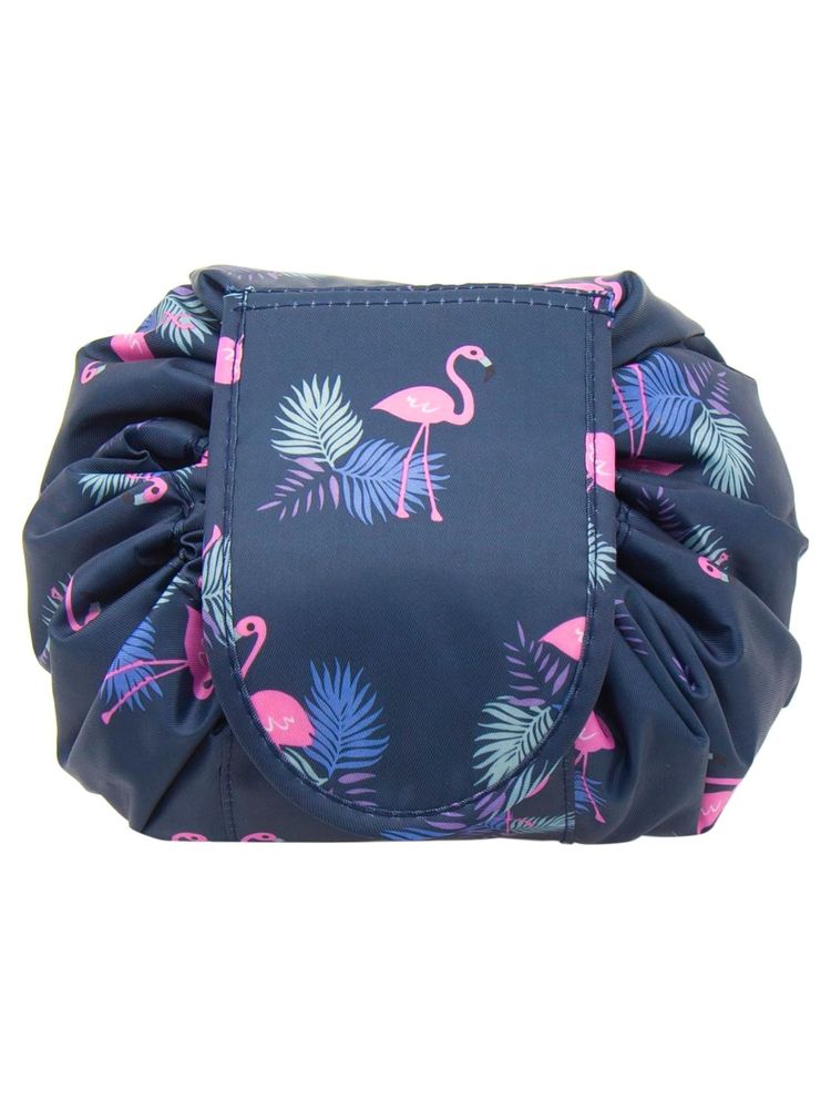 Matra Lazy Cosmetic Bag Makeup Pouch Vanity Organizer Travel Toiletry Magic Pocket With Drawstring