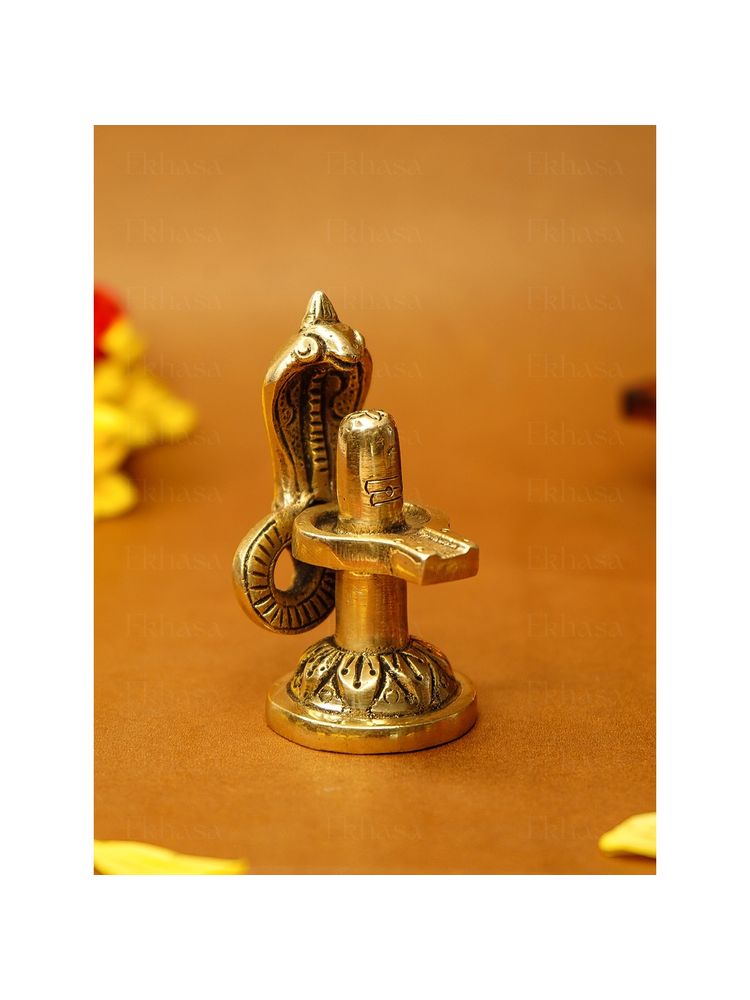 Ekhasa 100% Pure Brass Shivling For Home Puja