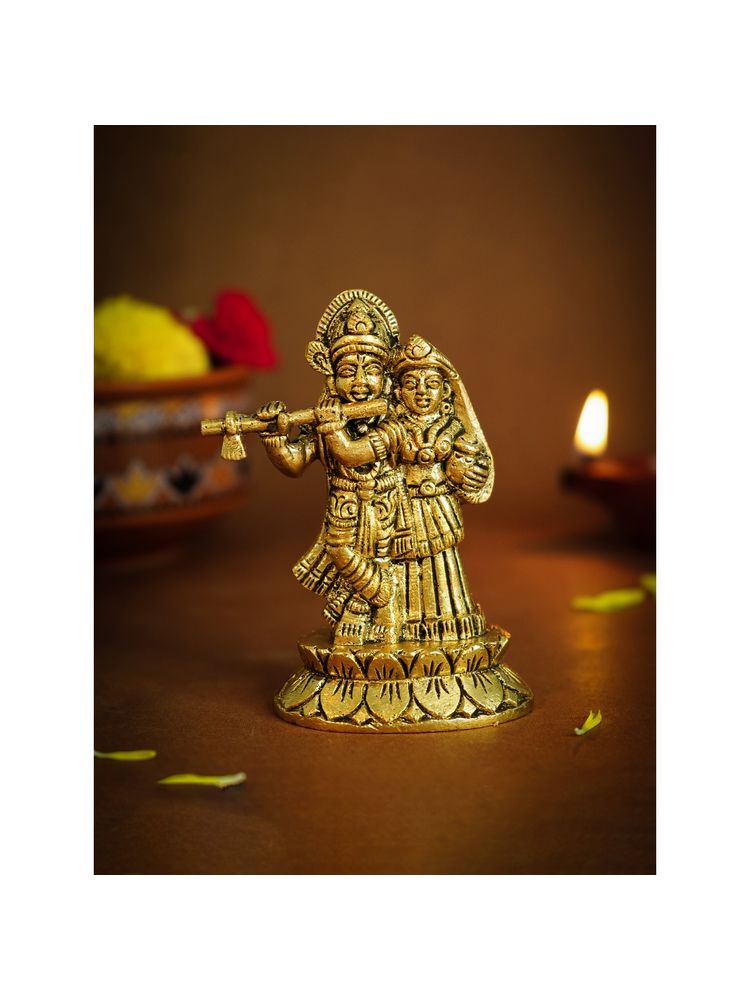 Ekhasa 100% Pure Brass Radha Krishna Murti-picture-21
